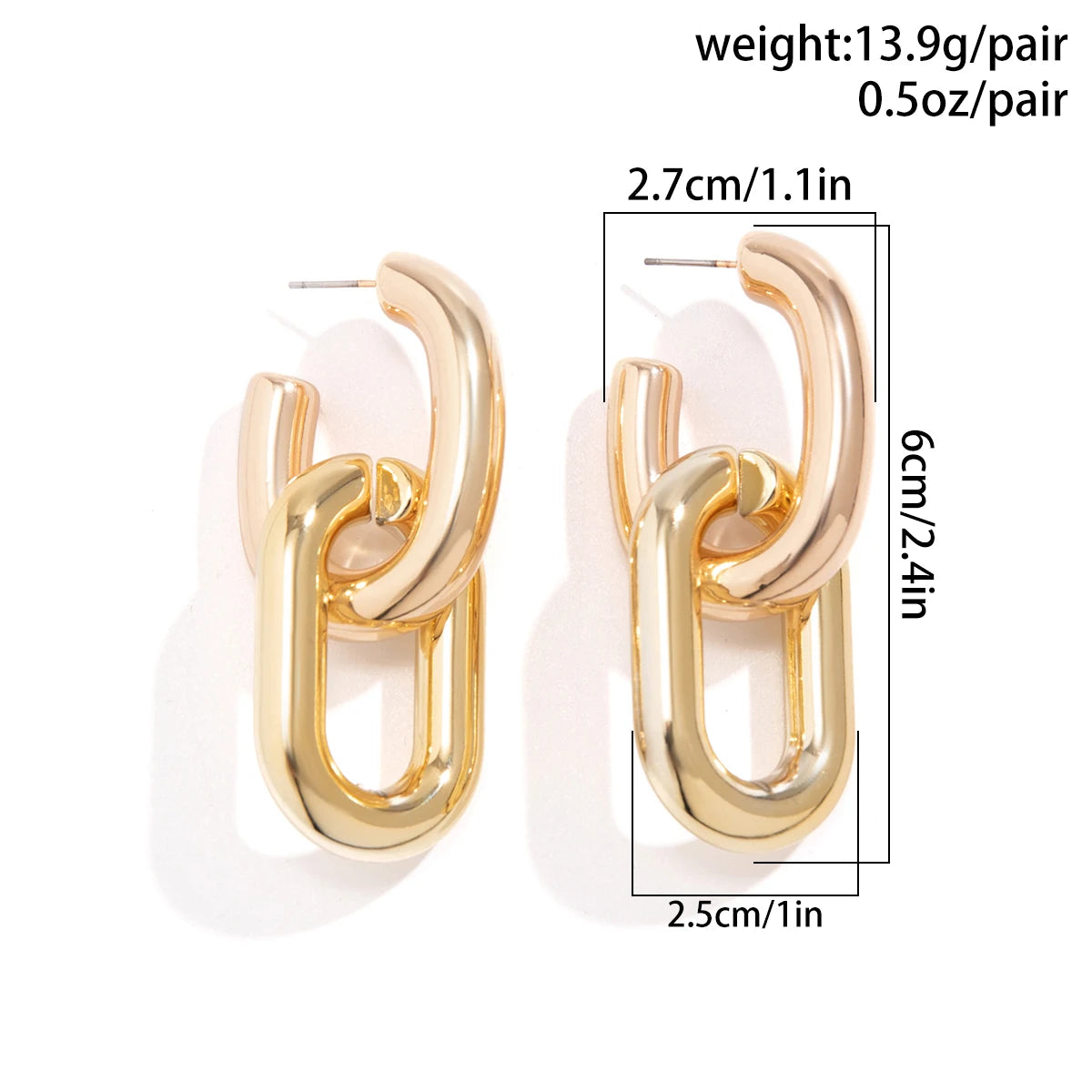 U Shape Hoop Earrings