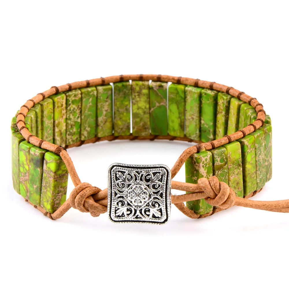 Natural Stone Wrap Bracelet