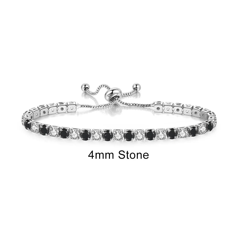 Rainbow Zircon Tennis Bracelet