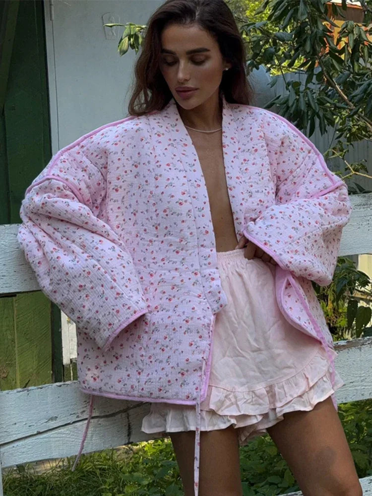Floral Padded Cotton Jacket
