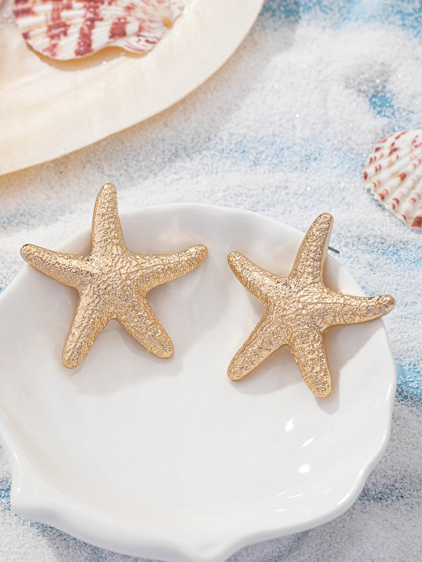Summer Starfish Stud Earrings