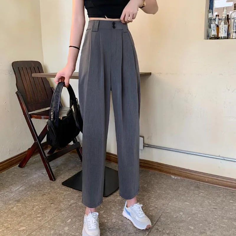 High Waist Suit Pants