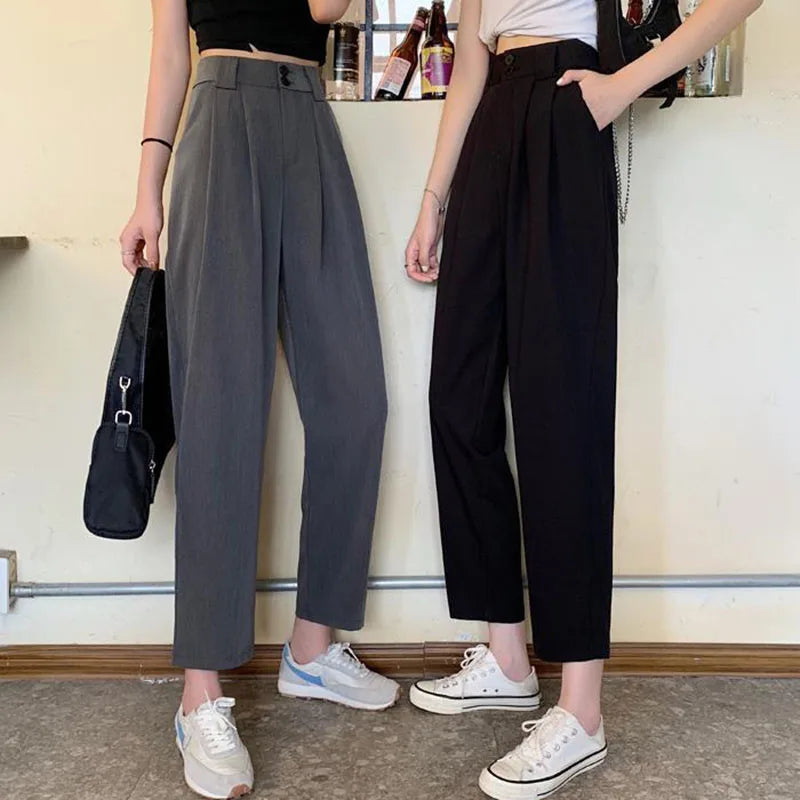 High Waist Suit Pants