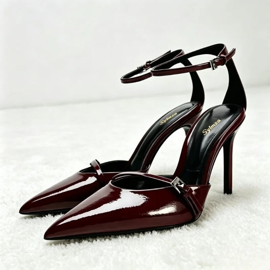 Rhinestone Clear Heel Sandals