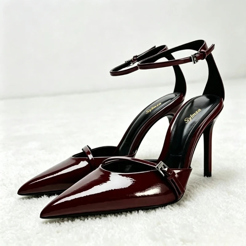 Rhinestone Clear Heel Sandals