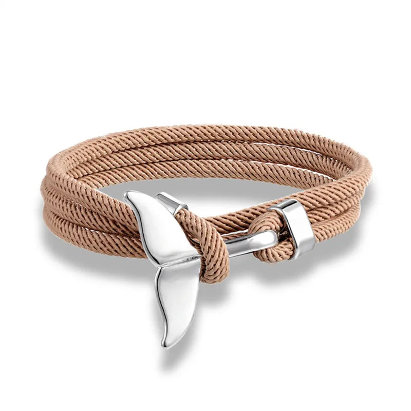 Whale Tail Anchor Bracelet