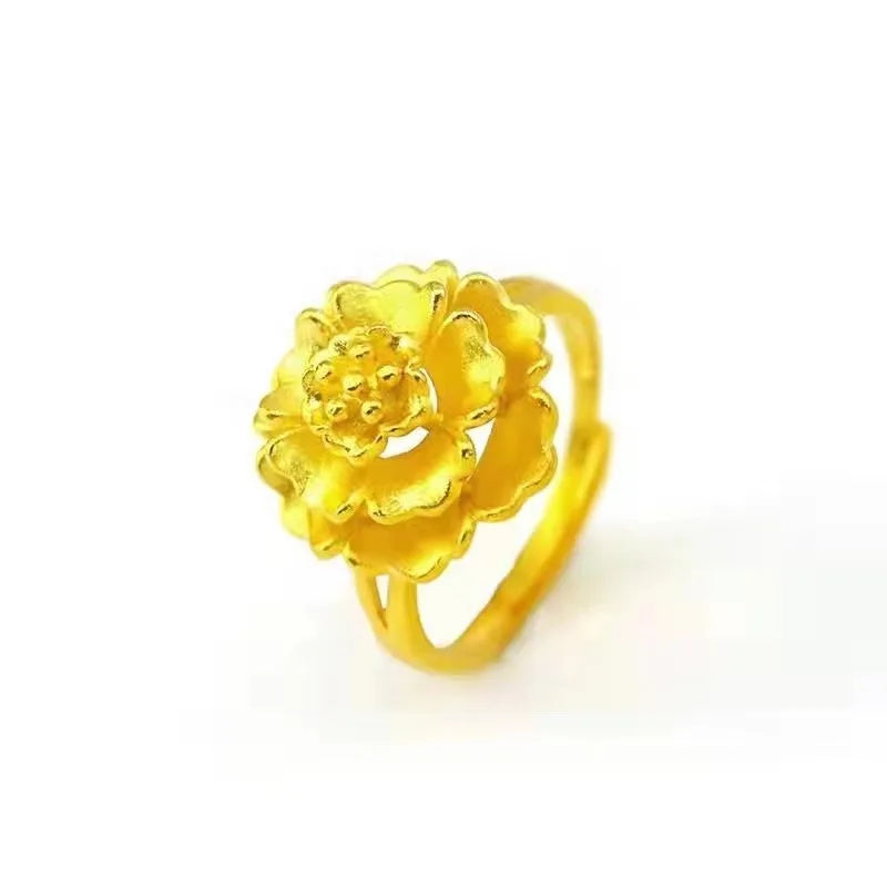 24K Blooming Flower Ring