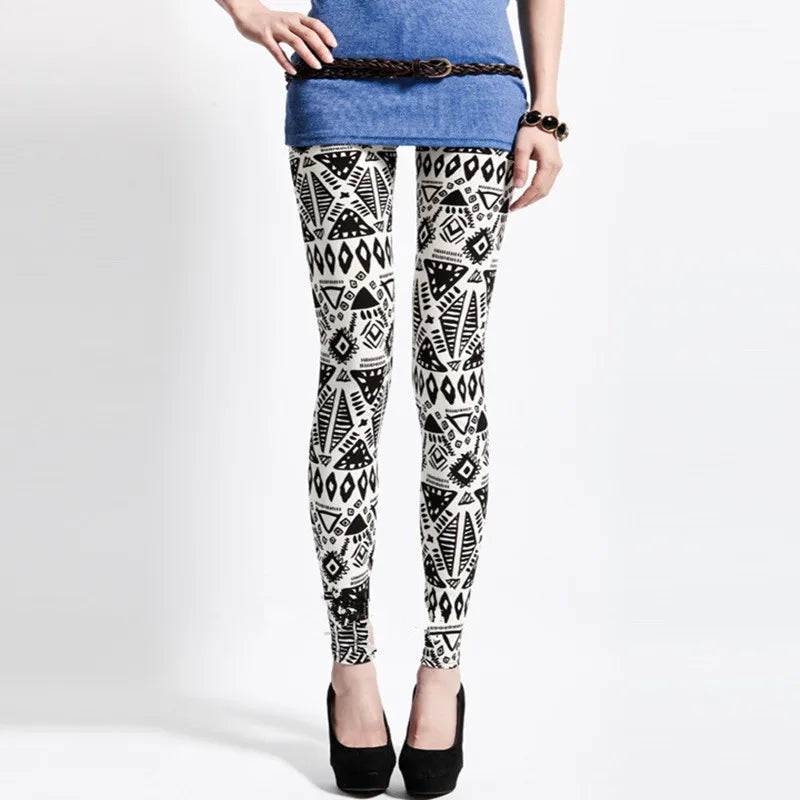 Colorful Patterned Fashion Leggings