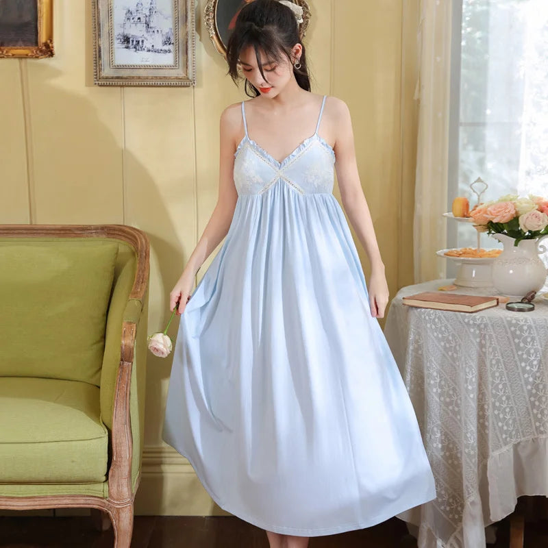Embroidered Lace Princess Nightdress