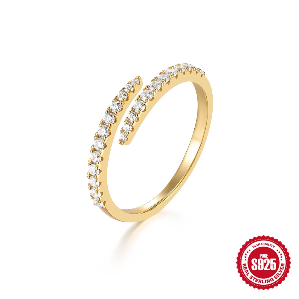 Adjustable Snake Silver Ring