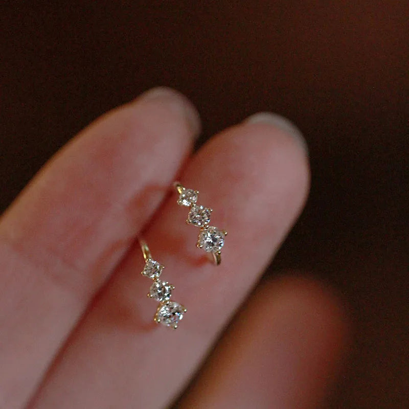 Gold Plated Zircon Studs