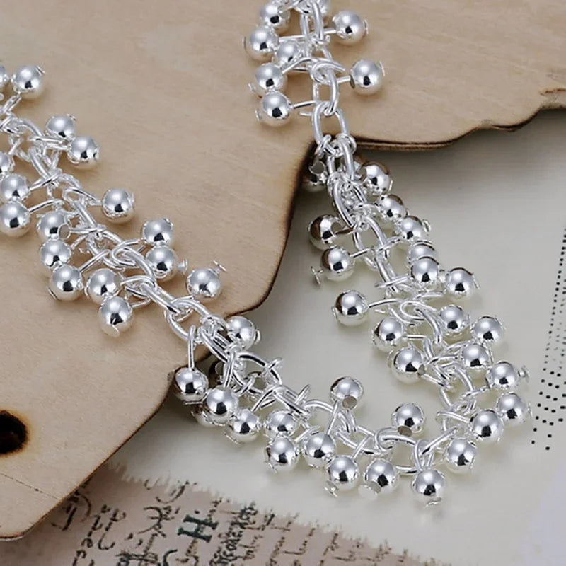 Sterling Grape Chain Bracelet
