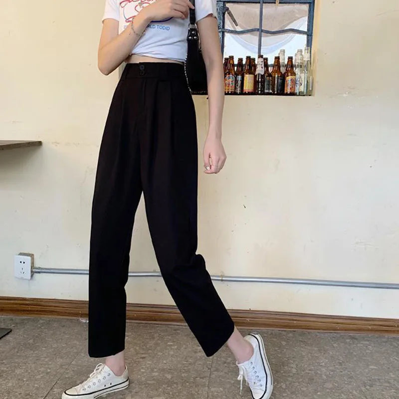 High Waist Suit Pants