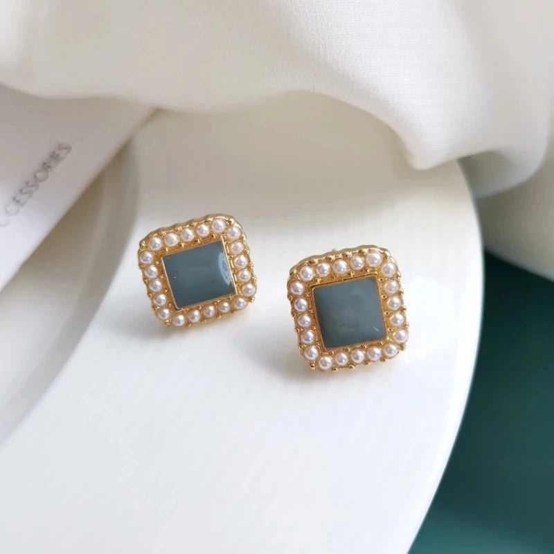 Blue Butterfly Drop Earrings