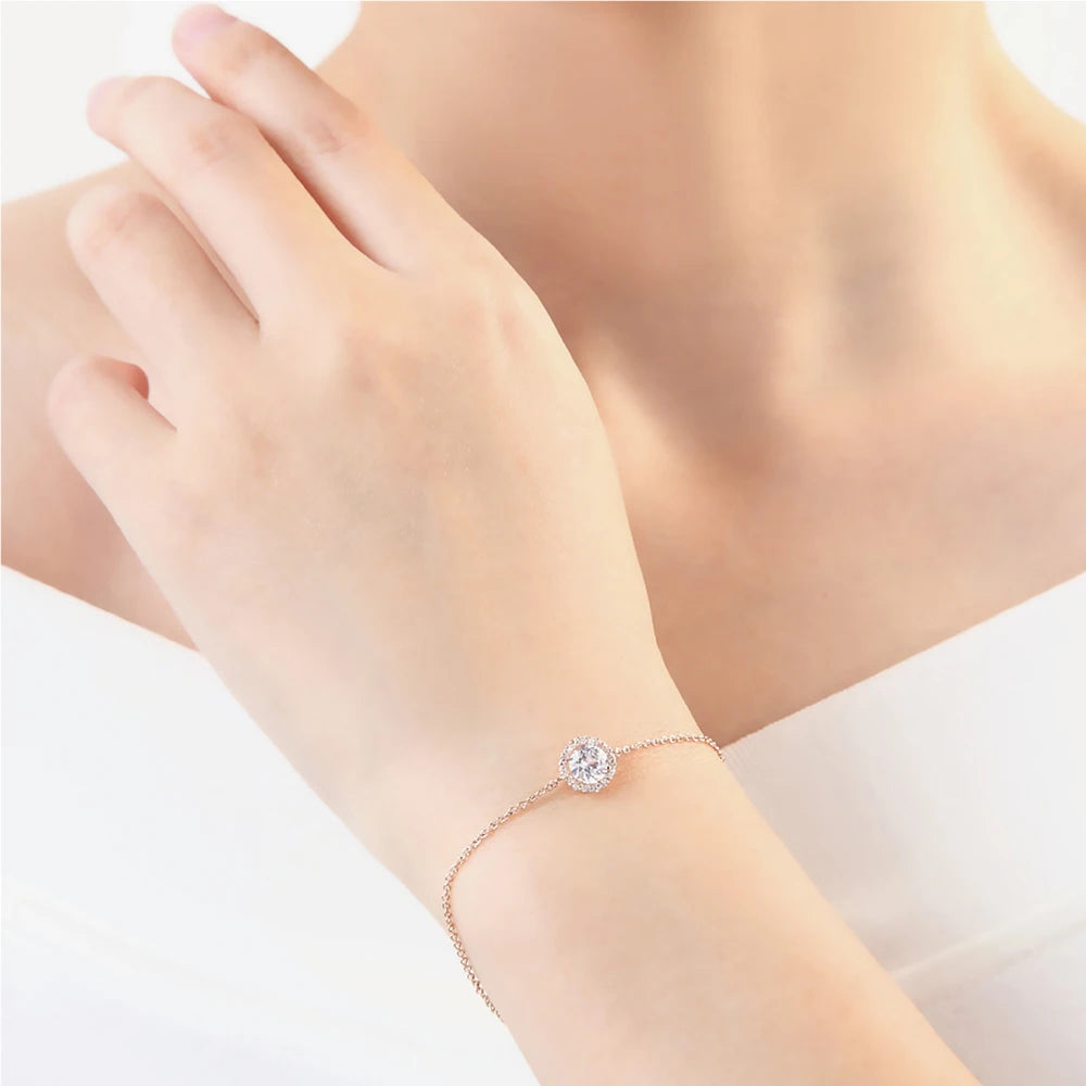 Zirconia Rose Gold Bracelet