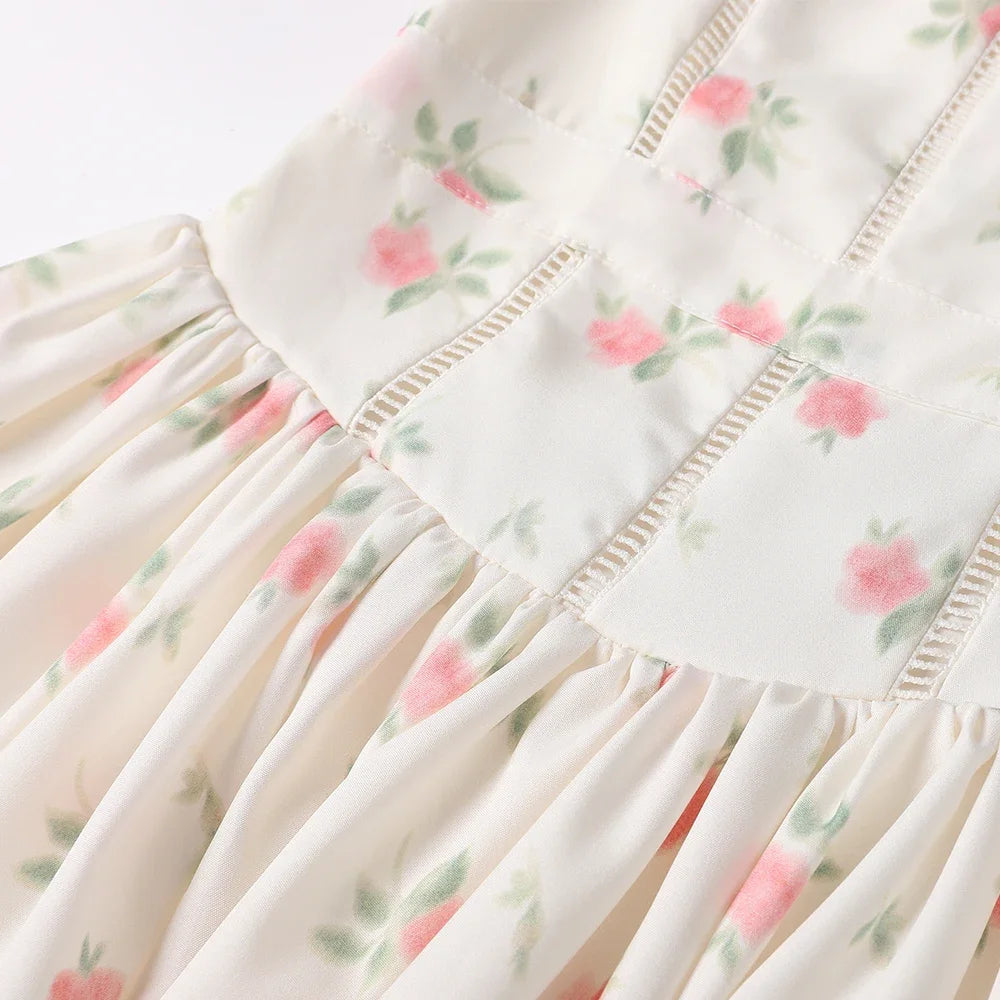 Floral Square Mini Dress