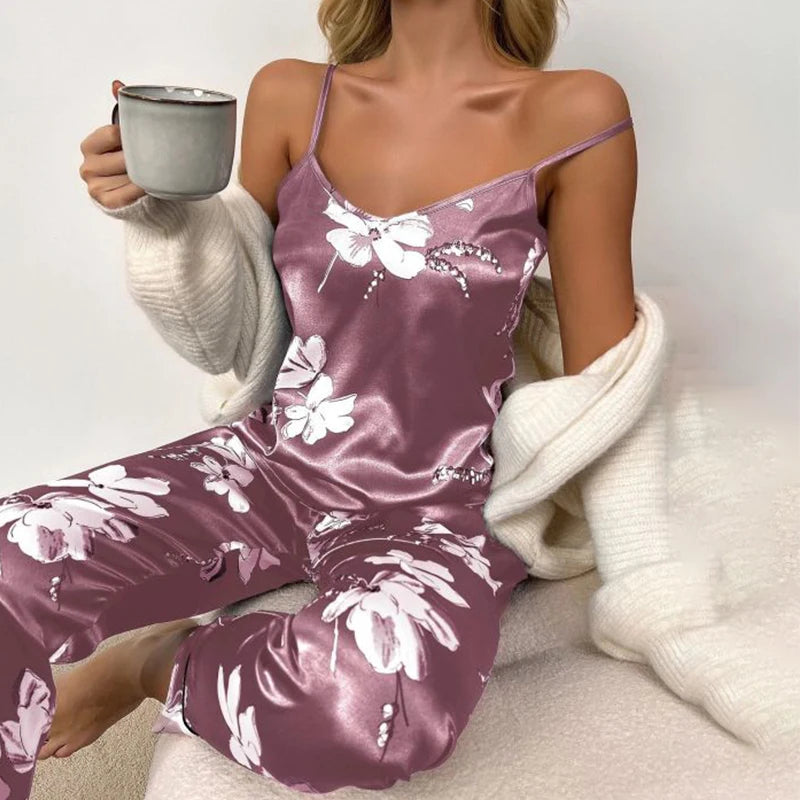 Satin Cami Pajama Set