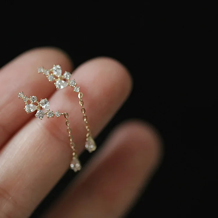 Gold Plated Zircon Studs