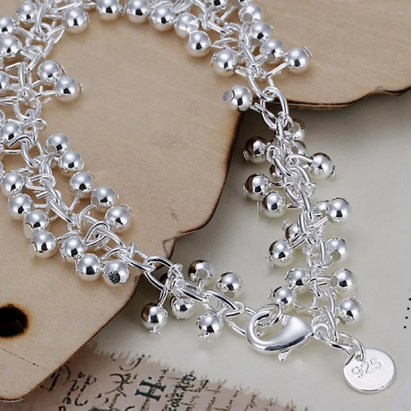 Sterling Grape Chain Bracelet