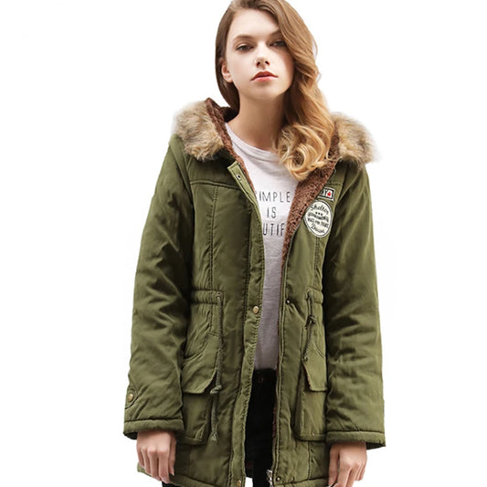 Thickened Hooded Winter Parka
