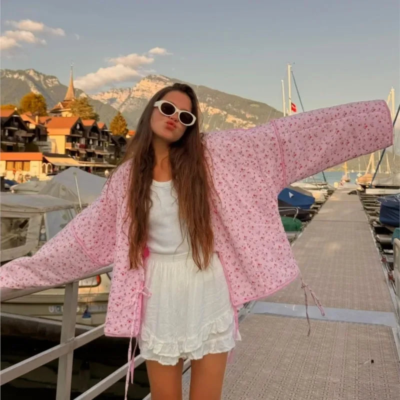 Floral Padded Cotton Jacket