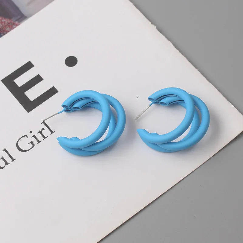 Blue Butterfly Drop Earrings