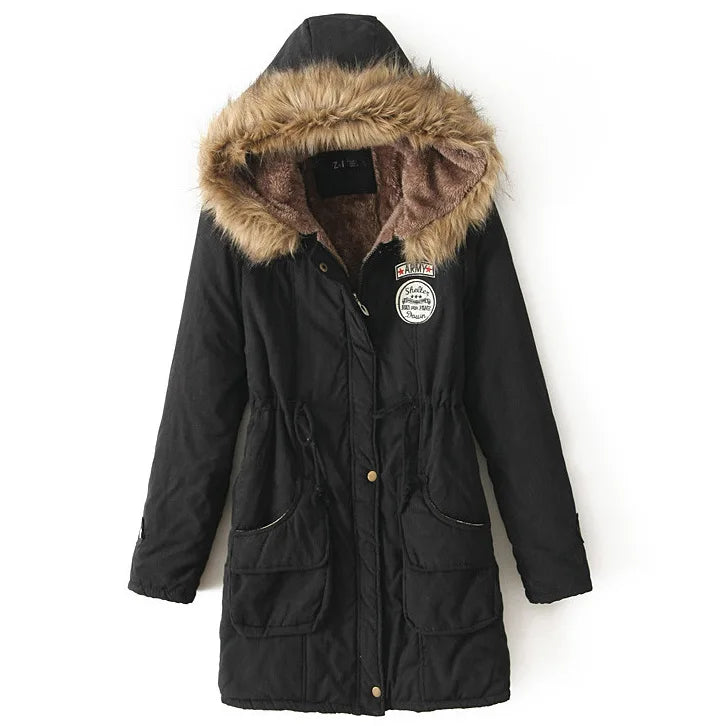 Thickened Hooded Winter Parka