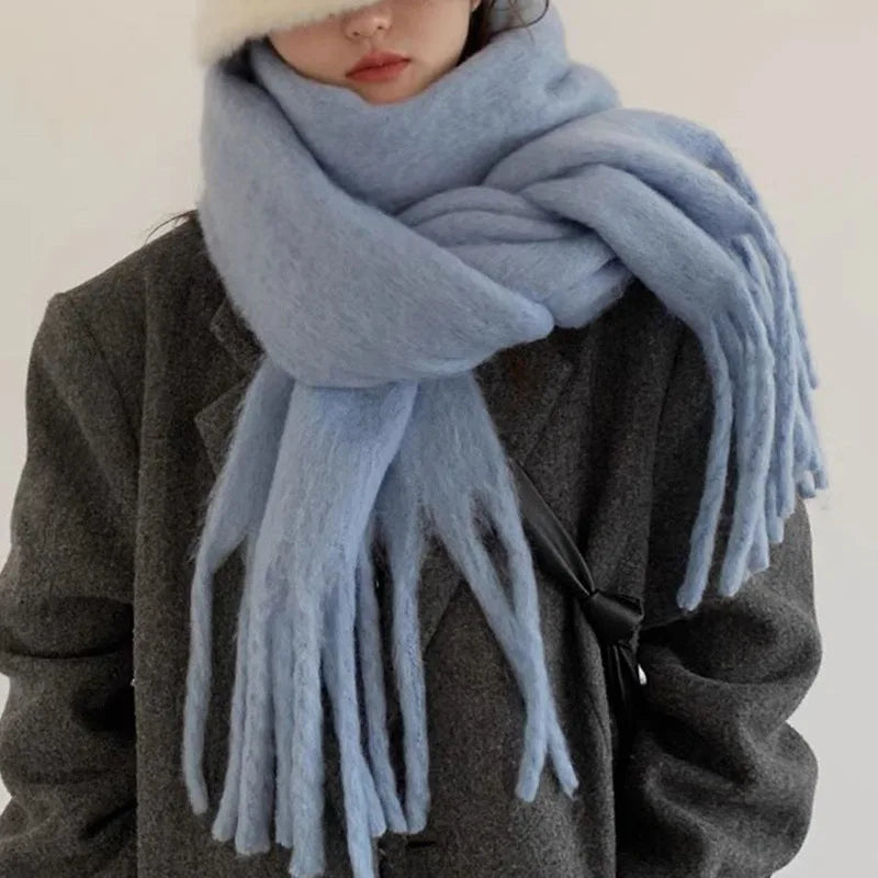 Long Tassel Winter Scarf