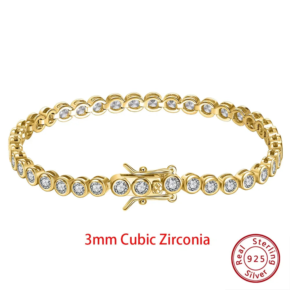 Sterling Zircon Tennis Bracelet