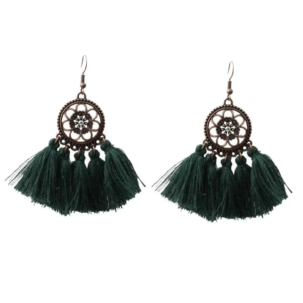 Bohemian Tassel Drop Earrings