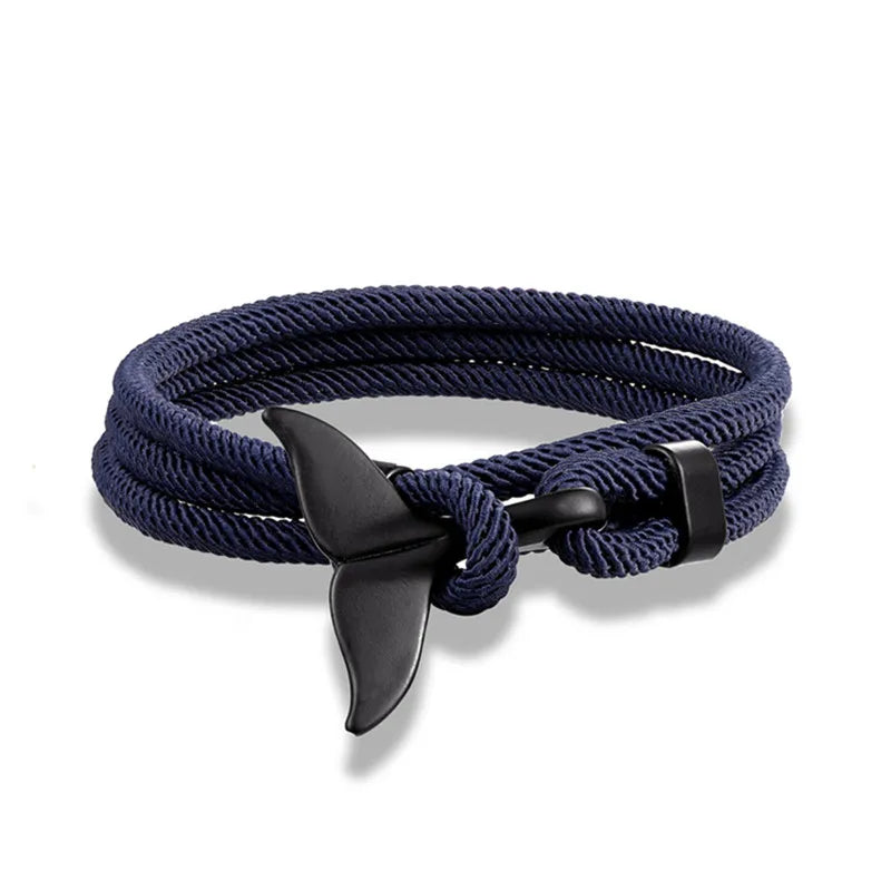 Whale Tail Anchor Bracelet