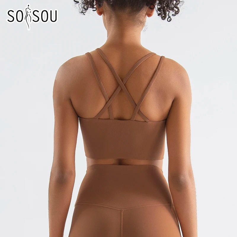 Cross Back Sports Bra