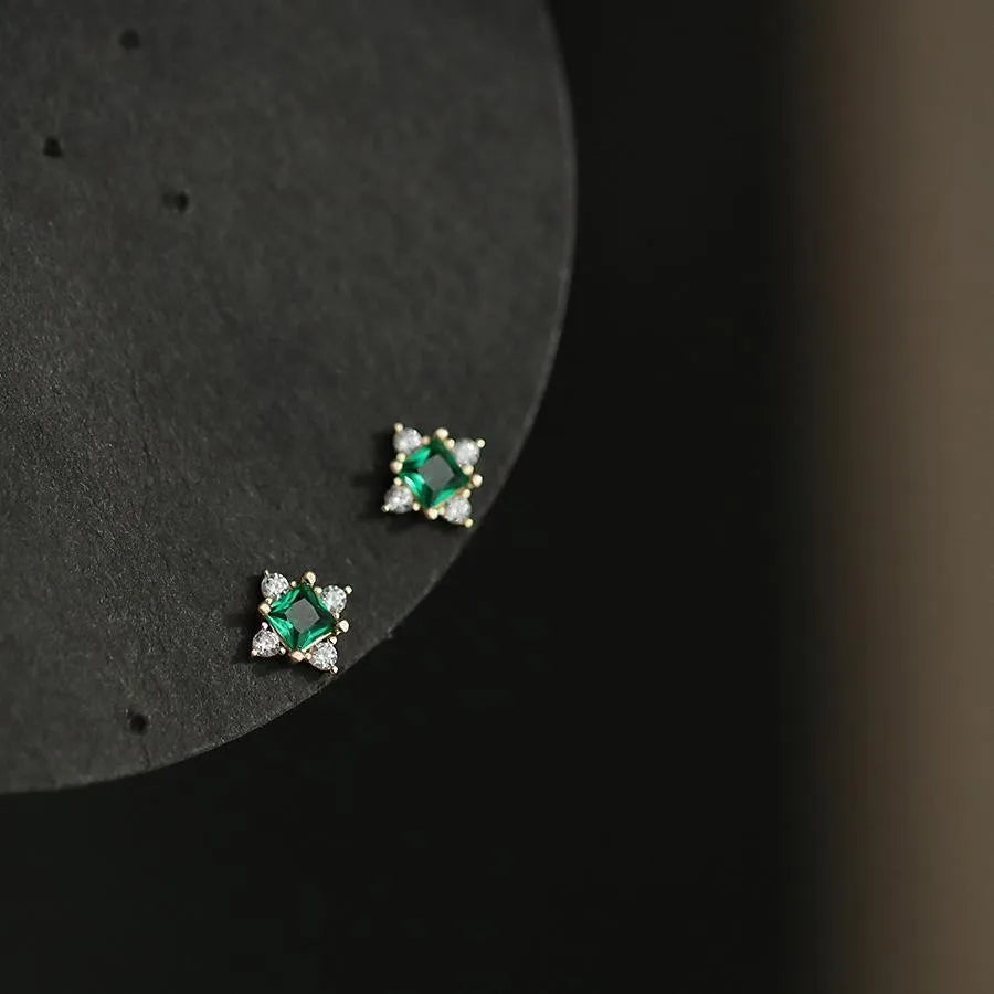 Gold Plated Zircon Studs