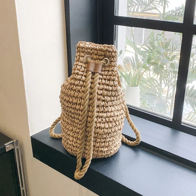 Straw Large Capacity Backpack