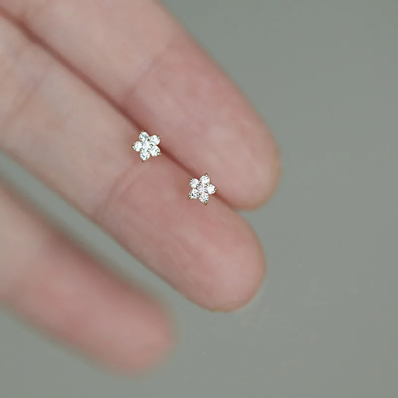Gold Plated Zircon Studs