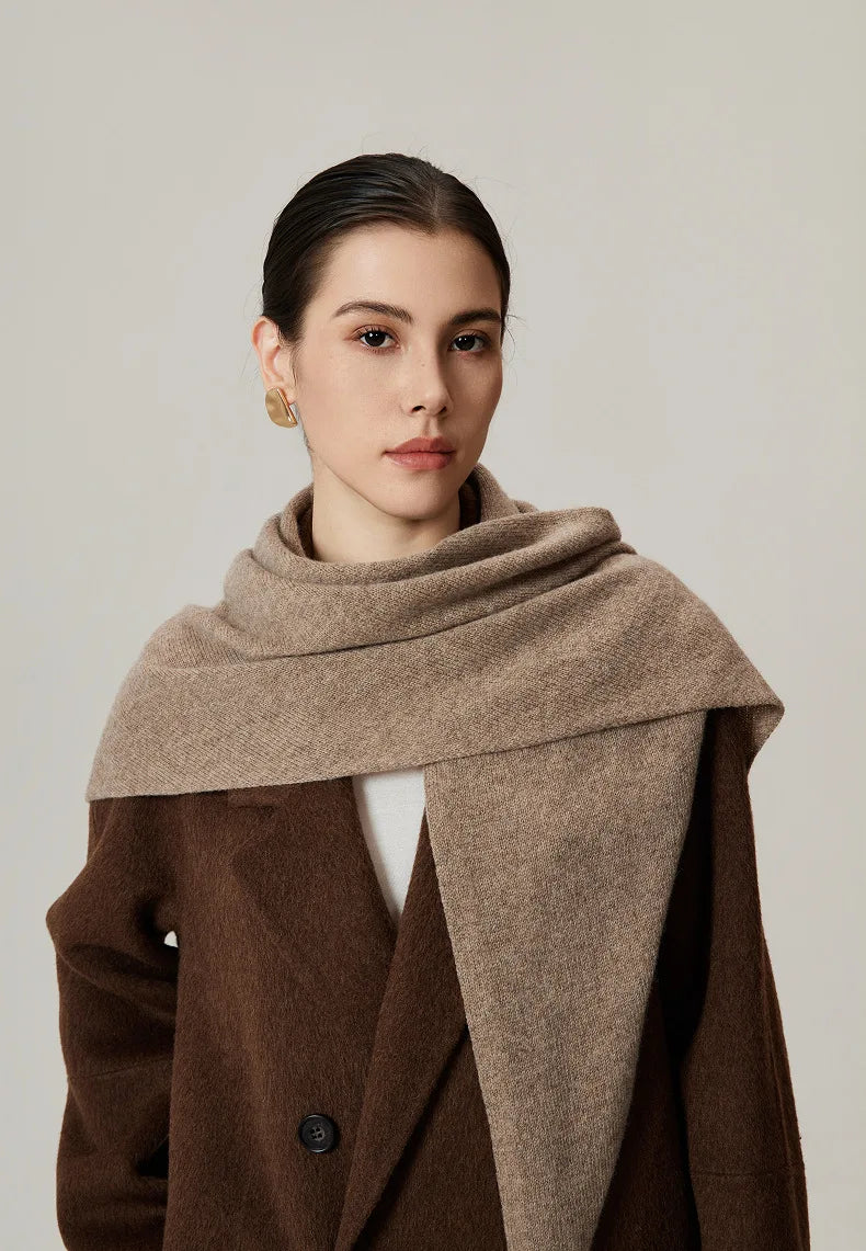 Solid Knitted Cozy Scarf