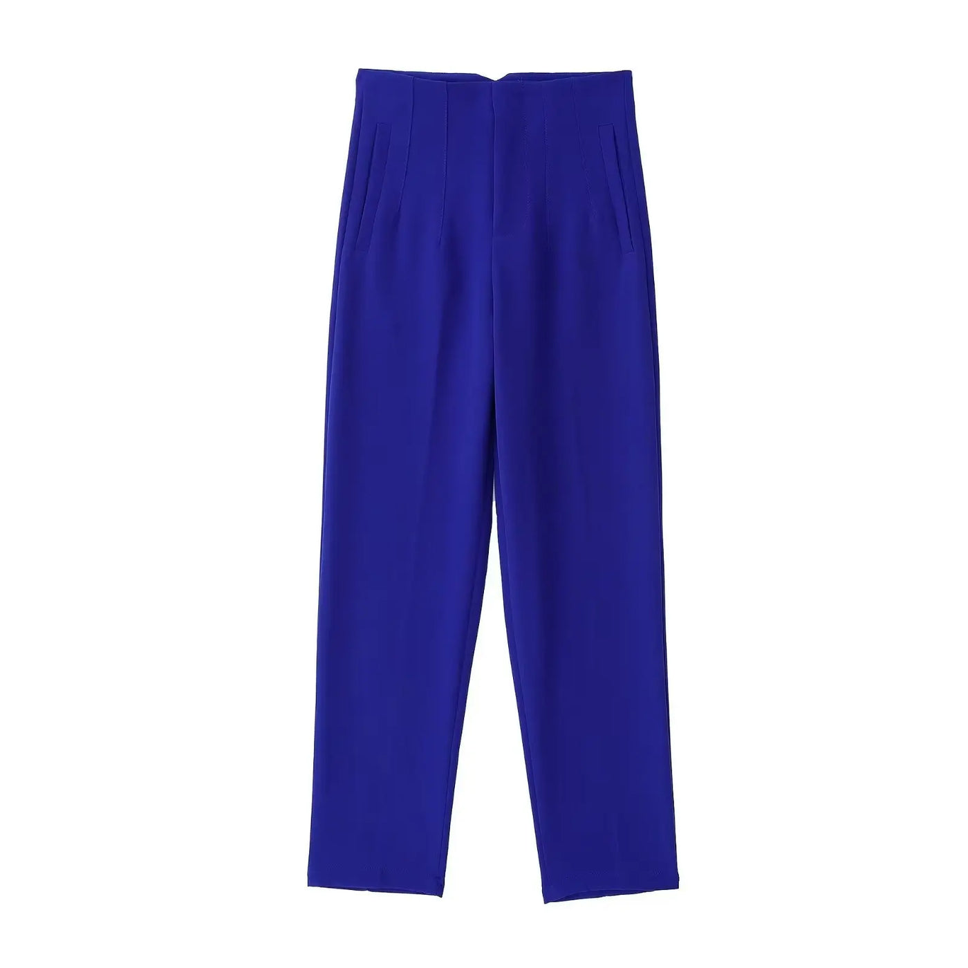 Front Zipper Straight Pants