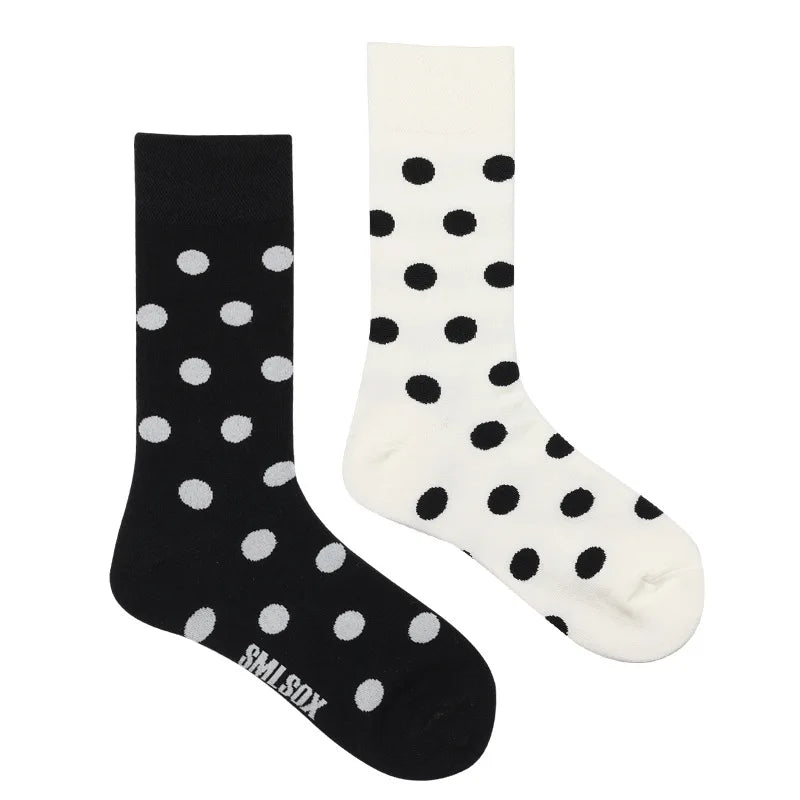 1Pair Man Women Socks Original AB Tide Socks Medium High Tube Colorful Socks Flowers Fruits Candy Cake Cotton Socks Unisex Socks