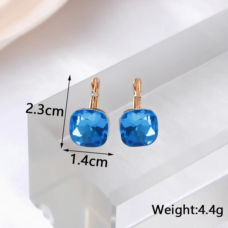Blue Butterfly Drop Earrings