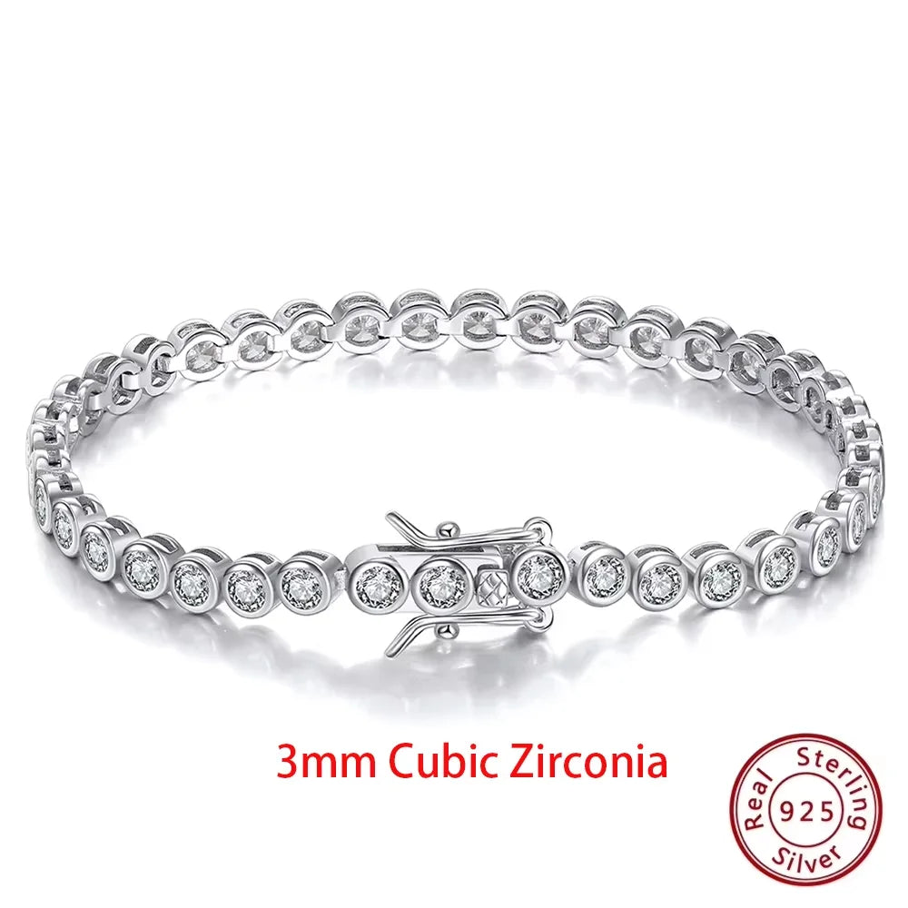 Sterling Zircon Tennis Bracelet