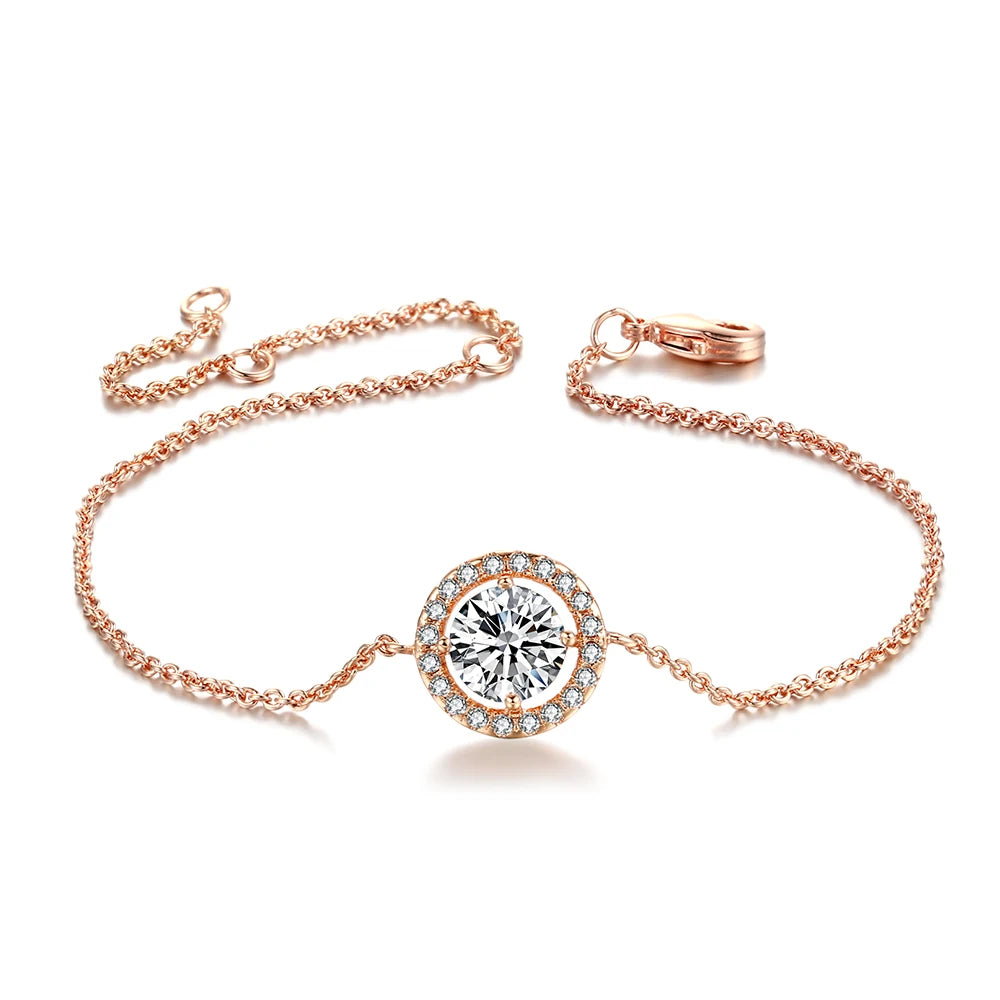 Zirconia Rose Gold Bracelet