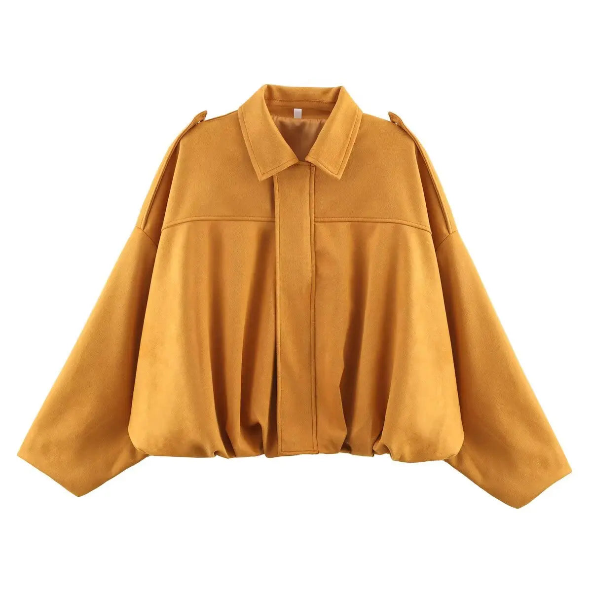 Suede Textured Bomber Jacket