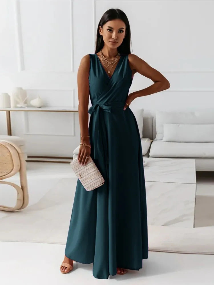 V Neck Lace Dress