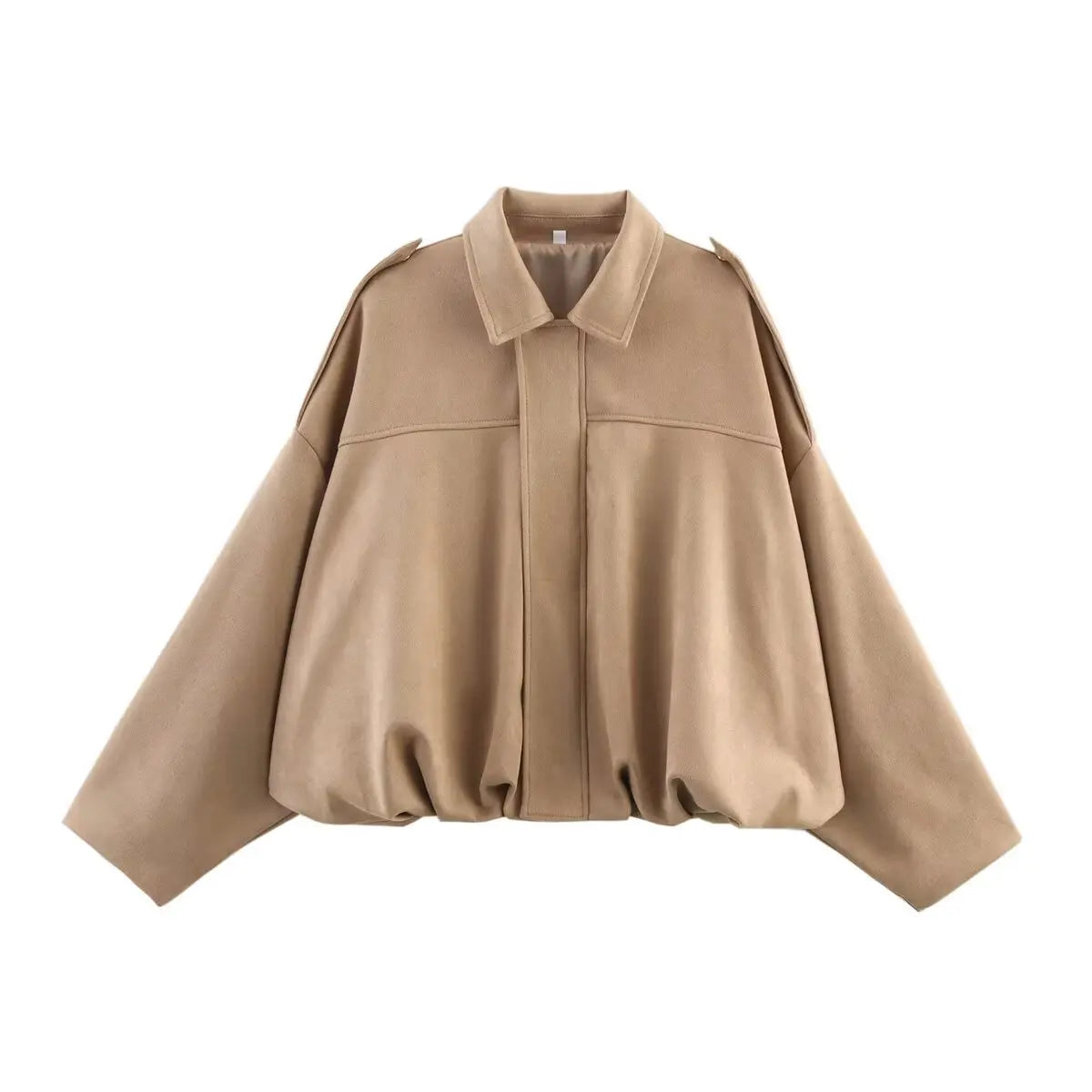 Suede Textured Bomber Jacket