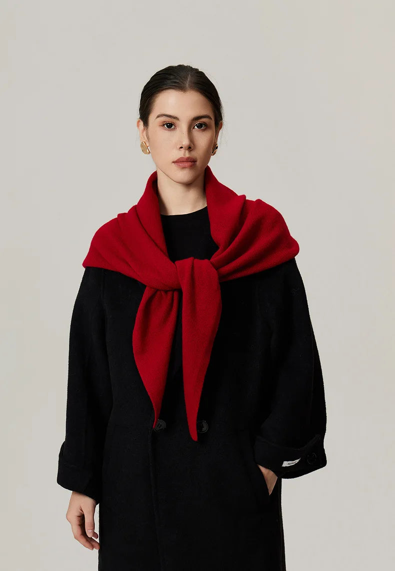 Solid Knitted Cozy Scarf