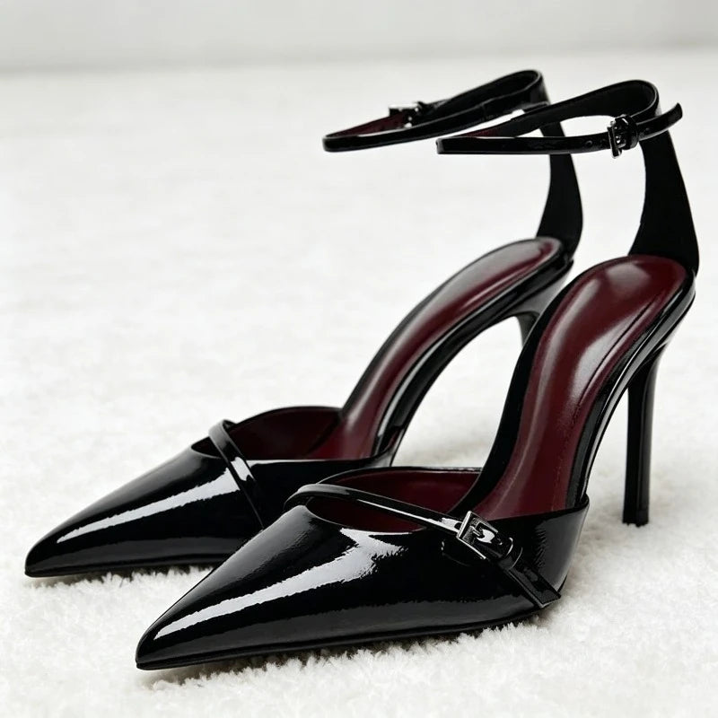 Rhinestone Clear Heel Sandals