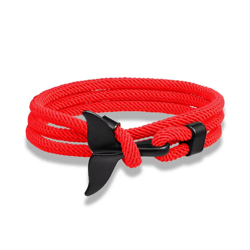 Whale Tail Anchor Bracelet