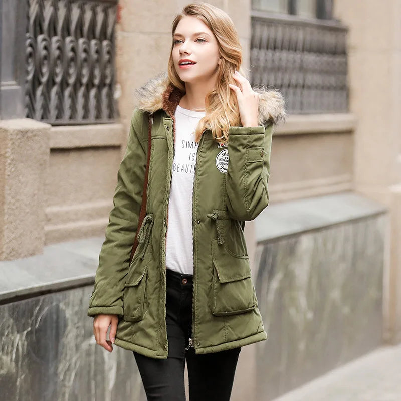 Thickened Hooded Winter Parka