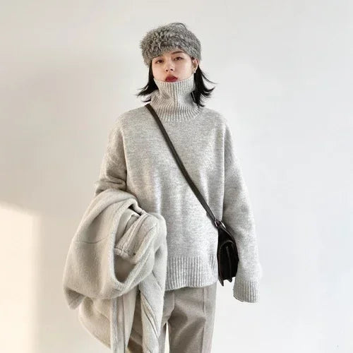 Korean Turtleneck Knit Sweater