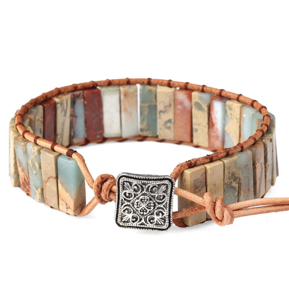 Natural Stone Wrap Bracelet